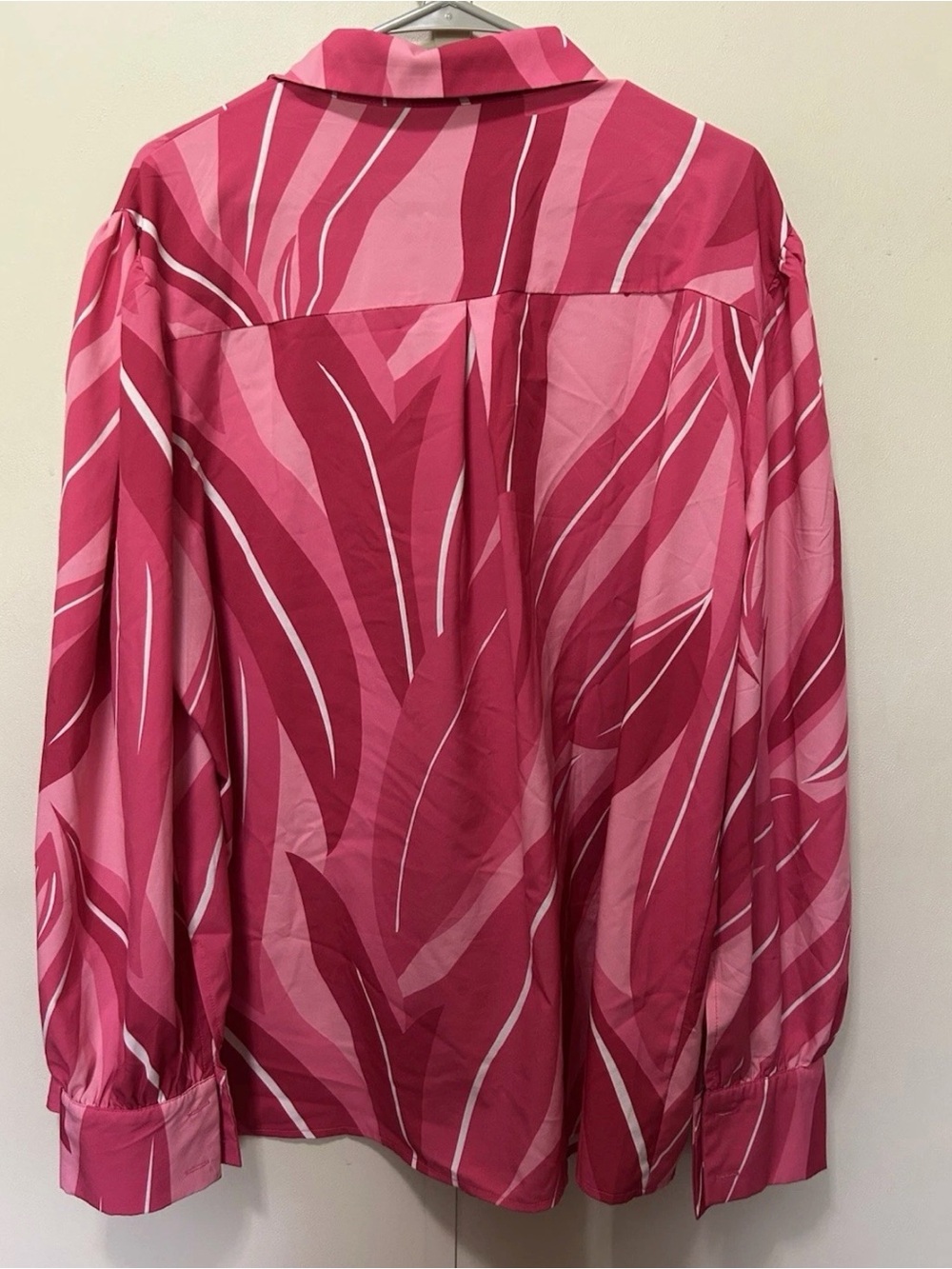 In’Voland Pink Patterned Button-Up Blouse - Picture 4 of 6